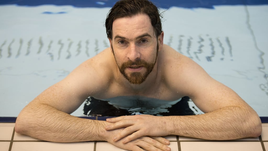 Irish Times swimmer Laurence Mackin’s tip: Head down and look down your front at your swimming togs. This will immediately streamline your body and you will instantly feel the movement easier in the water. Photograph: Dara Mac Dónaill