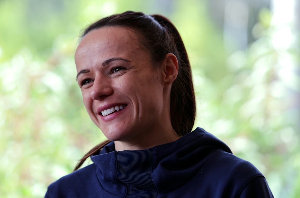 Áine O’Gorman: "I always said, the dream is to play in a major finals . . . I am so lucky to live that dream." Photograph: Laszlo Geczo/Inpho