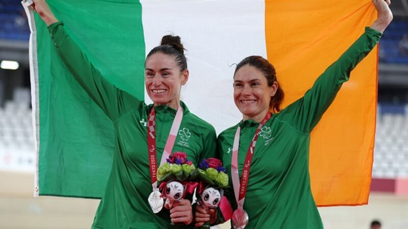 Parlympic medallists Katie-George Dunlevy and pilot Eve McCrystal have had their funding package revealed by Cycling Ireland. Photograph: Kiyoshi Ota/Getty Images