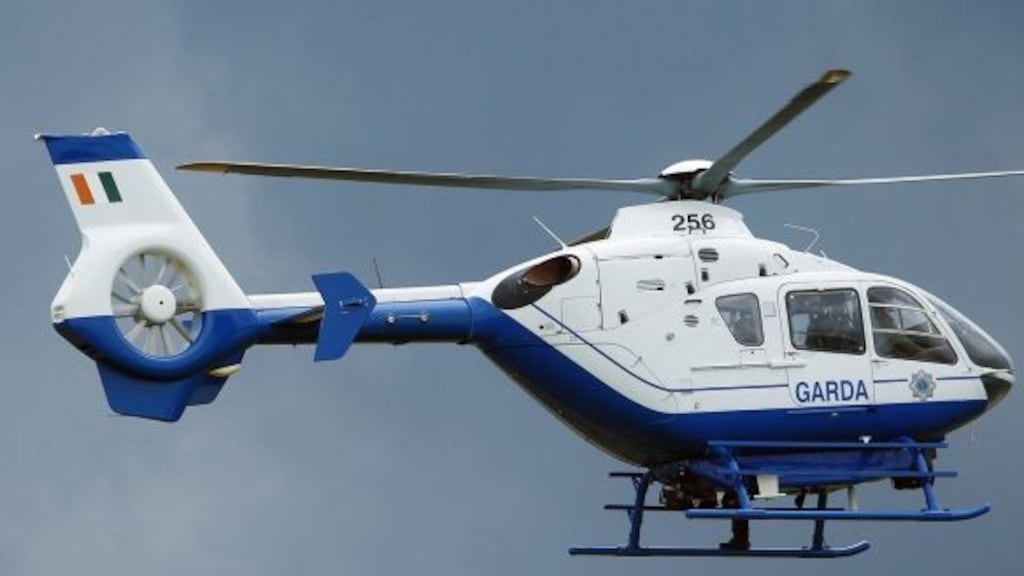 A Garda helicopter recorded three men digging in a very specific location in a field in Dublin. Photograph: Collins