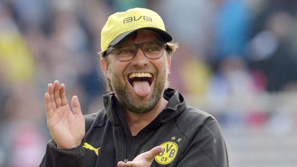 Despite their long injury list Borussia Dortmund head coach Jürgen Klopp still maintains they can pull off a surprise in tonight’s Champions League quarter-final first leg at the Bernabeu. Photograph: Bernd Weissbrod/EPA