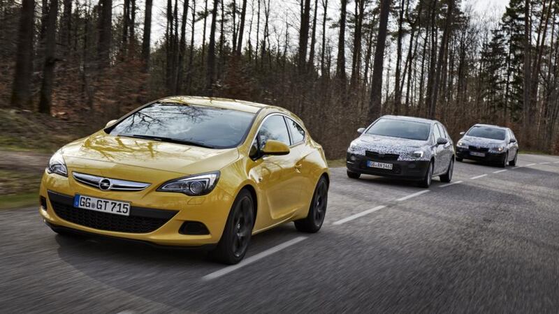 An older model leads the Astra convoy