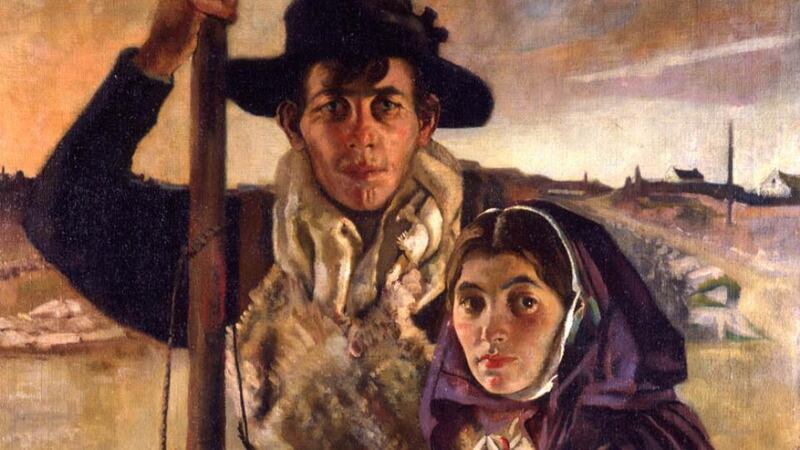 Contender: part of The Aran Fisherman With his Wife, by Seán Keating. Photograph courtesy of Dublin City Gallery The Hugh Lane