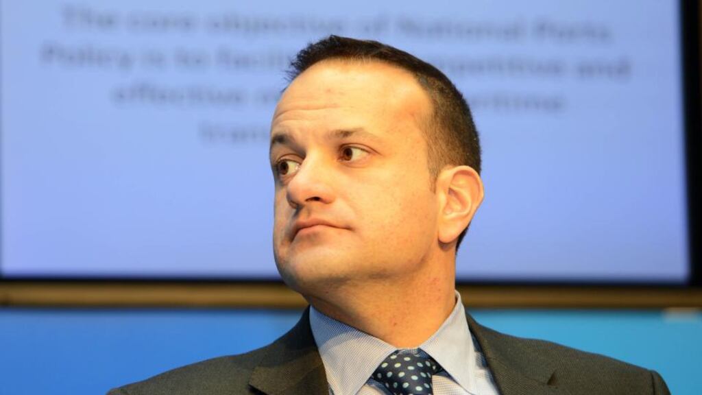 Minister for Transport, Tourism and Sport Leo Varadkar, at the launch of the National Ports Policy. Photograph: Eric Luke