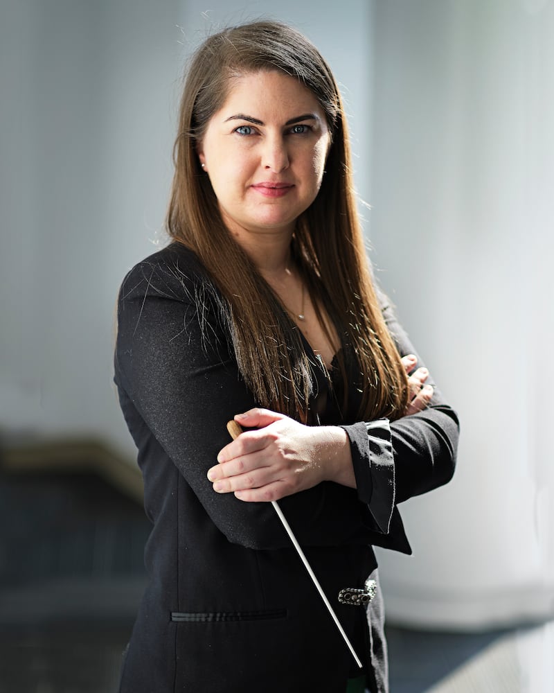 Karen Ní Bhroin: 'What you see on the podium is 10% of what actually happens before a concert.' Photograph: Bill Broadway