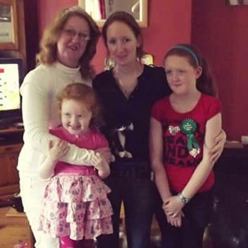 Karen's 50th birthday with Erin, Emma and Caitlin.