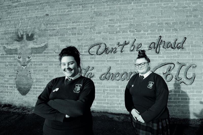 Kym Fallon and Katie Browne photographed by Alan Betson