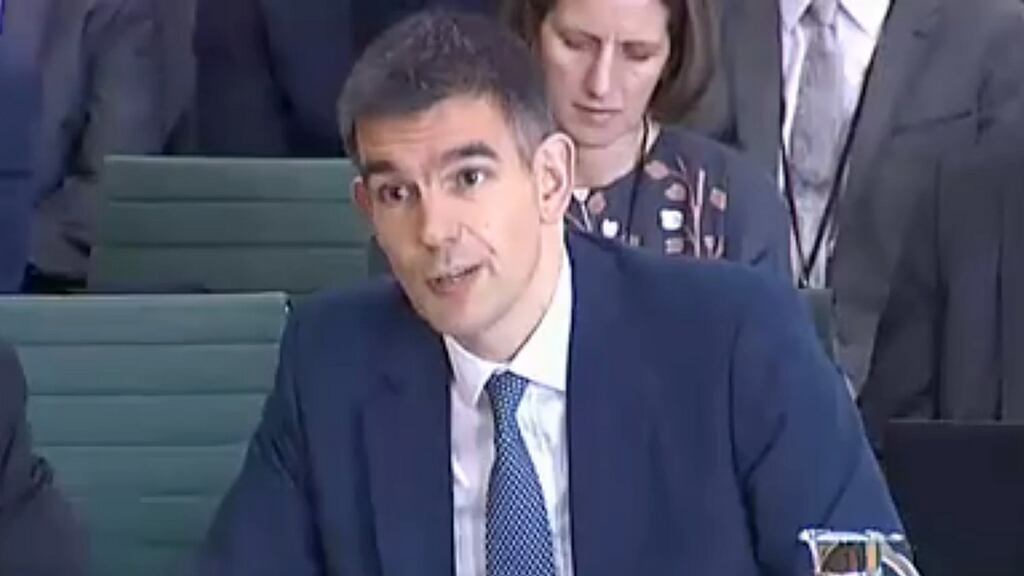 President of Google Europe, Middle East and Africa, Matt Brittin: he told committe he is unaware of his own salary. Photograph: AFP photo/PRU