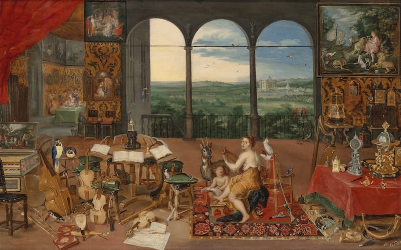 'Hearing', one of a set of pictures for 'The Five Senses' by Jan Brueghel the Younger. Photograph: Christie's/The New York Times