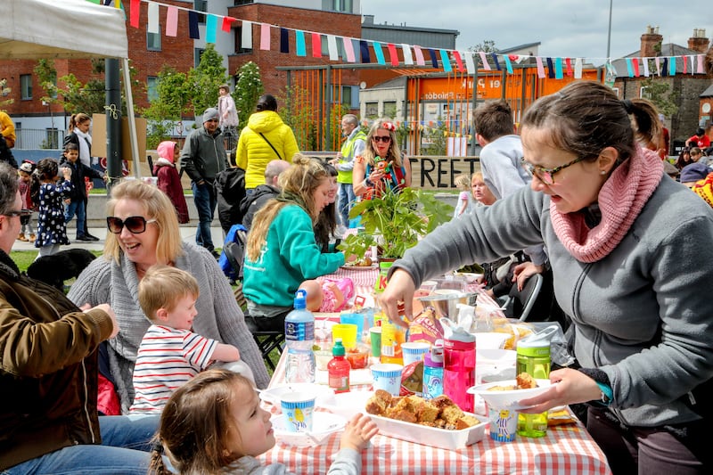 Street feast at Weaver Park, Dublin 8. Photograph: Allen Kiely Photography