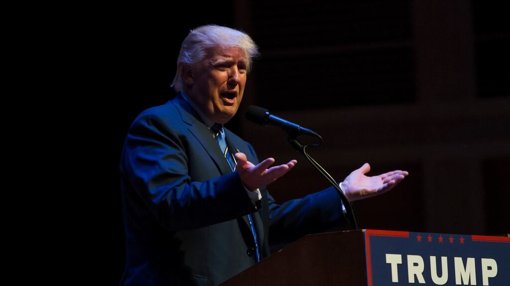 Republican US presidential candidate Donald Trump: envisages a market apocalypse . Photograph:  Sarah Rice/Getty Images