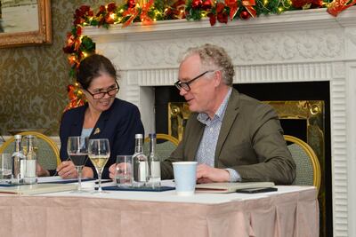 Irish Times wine columnist John Wilson, and the K Club’s head sommelier, Lisa O’Doherty
