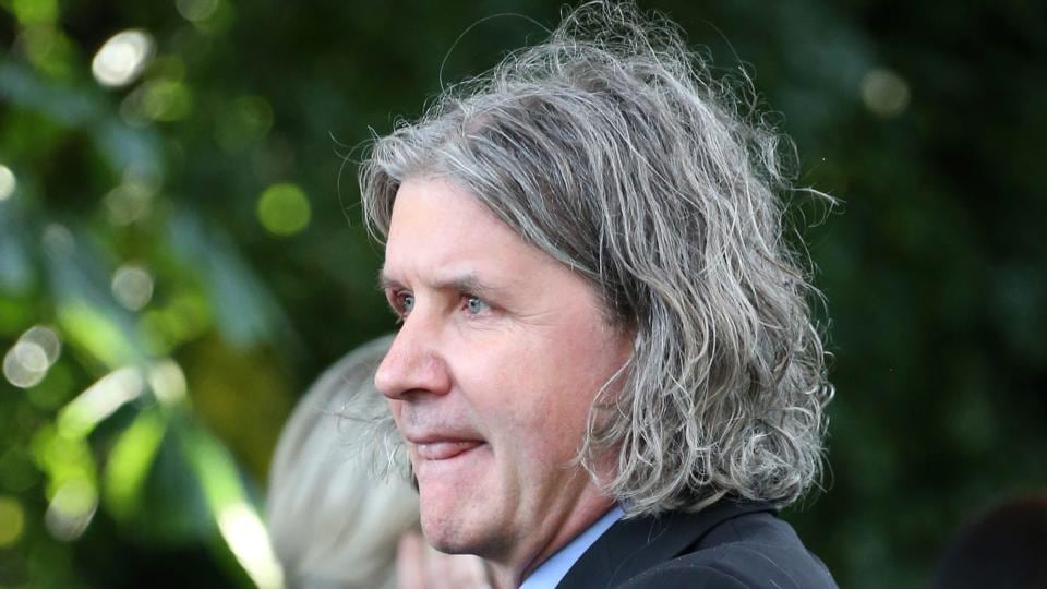 John Reynolds at the Sacred Heart Church, Donnybrook, for the removal of his uncle Albert Reynolds. Photograph: Colin Keegan, Collins Dublin