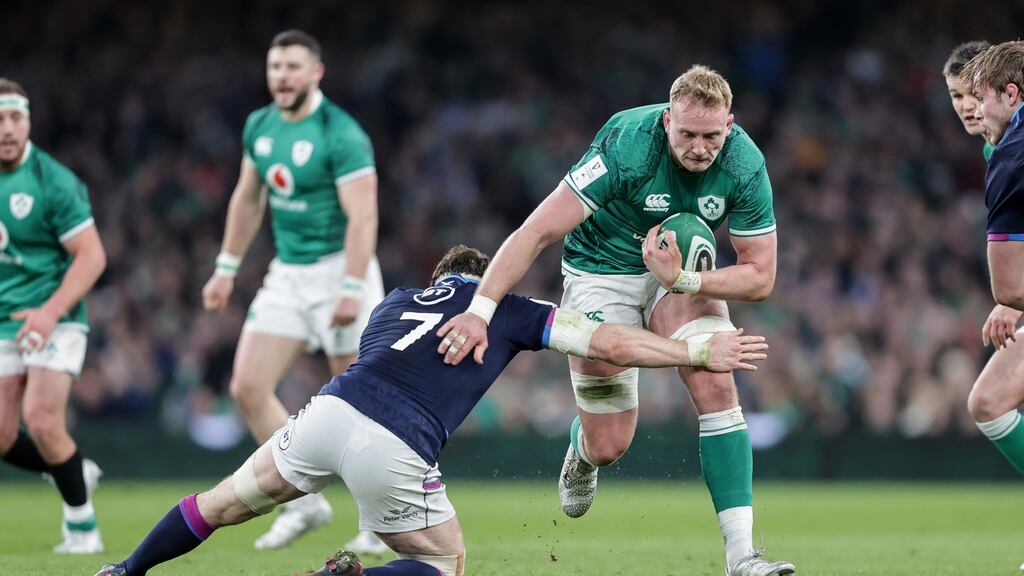 Treadwell has flourished with Ulster to the point where he has become a genuine depth option for Andy Farrell. Photograph: Laszlo Geczo/Inpho