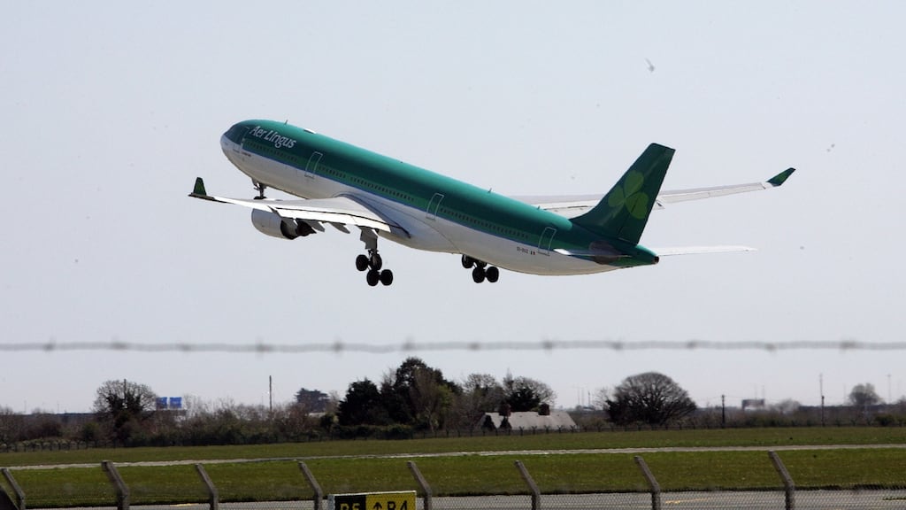 The Aer Lingus chief executive Lynne Embleton says  the industry is taking real steps towards tackling its impact on  climate.  Photograph: Alan Betson