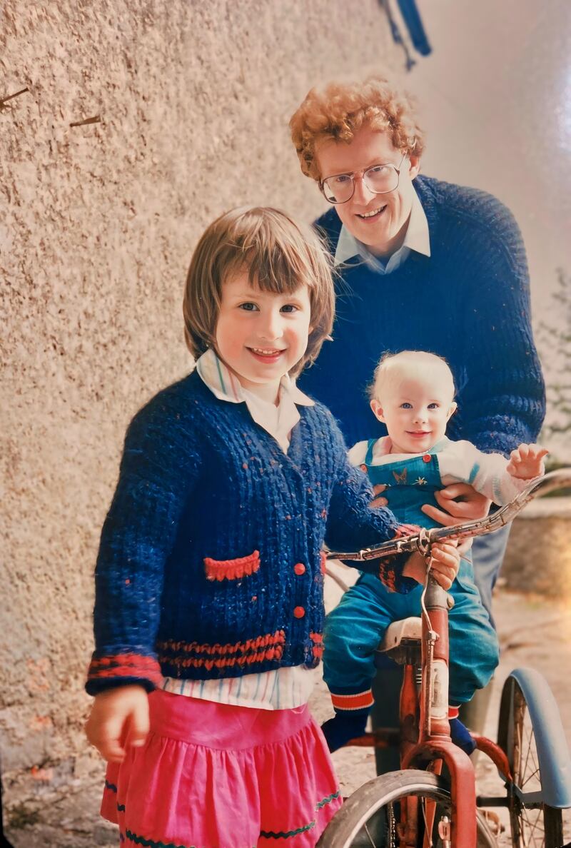 Michael with his daughters, Deirdra and Alyson