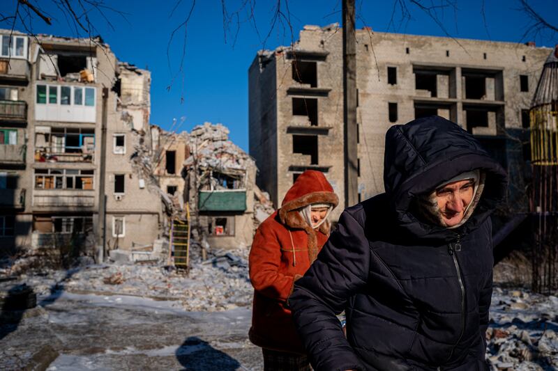 Chasiv Yar, eastern Ukraine. Photograph: Dimitar Dilkoff/AFP via Getty Images