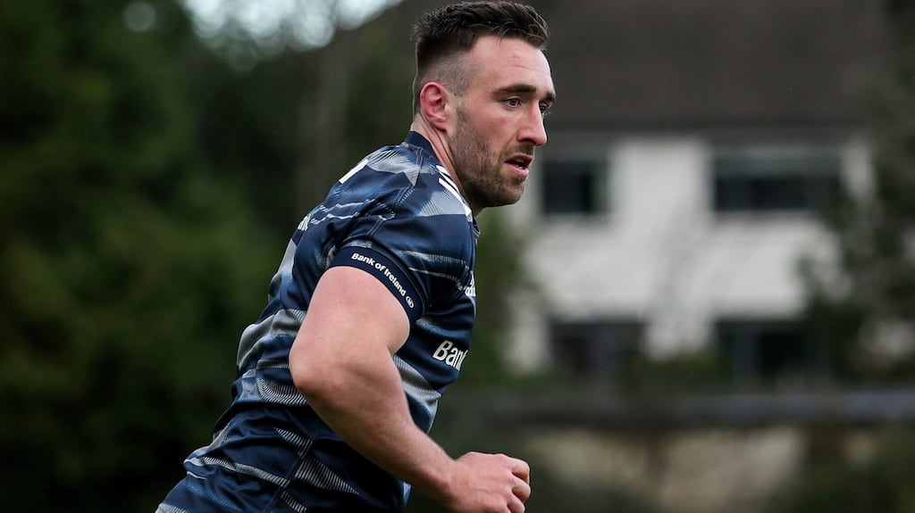 Jack Conan during a Leinster training session at UCD. Photograph: Laszlo Geczo/Inpho