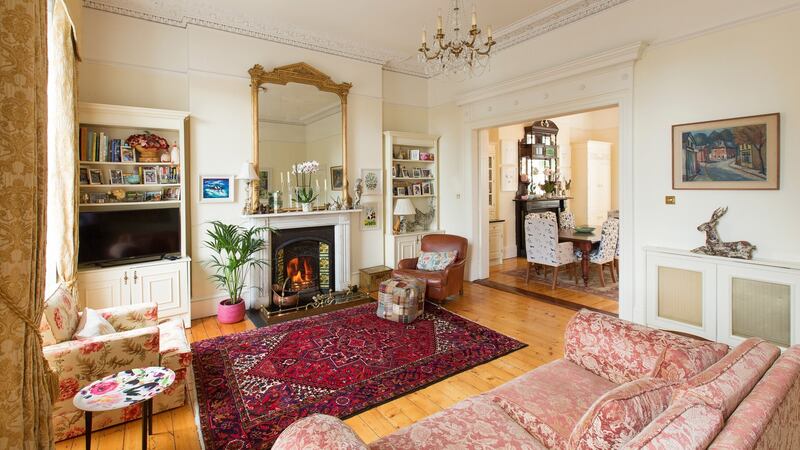 The livingroom at  17 Longford Terrace, Monkstown, Co Dublin