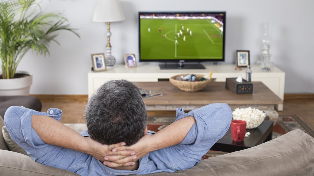 I look out the window now at him and as the saying goes, he is as “happy as Larry” whizzing away for hours on his games. Photograph: iStock