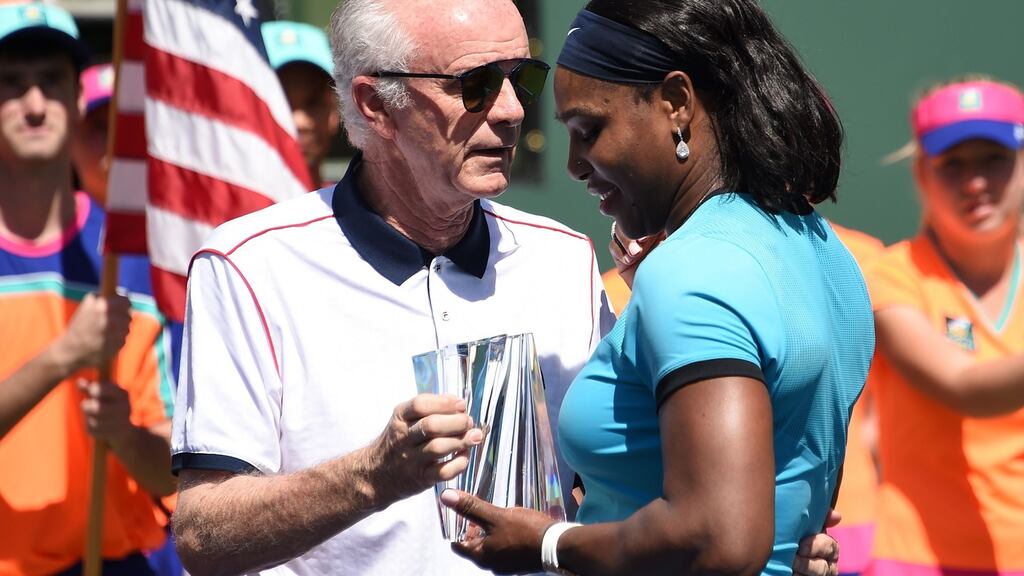 The CEO of Indian Wells Raymond Moore has stepped down from his role after comments he made about women’s tennis. Photograph: Afp