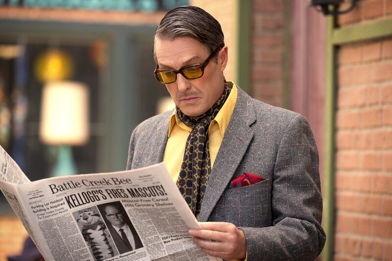 Hugh Grant in Unfrosted. Photograph: John P Johnson/Netflix