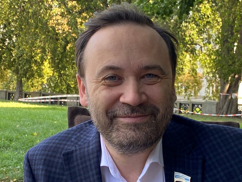 Ilya Ponomarev: 'What distinguishes me from other members of the Russian opposition is that they are sitting in their gardens and dreaming about the future, and we are taking action.' Photograph: Lara Marlowe