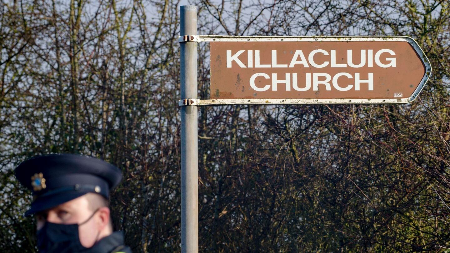 A van, which Gardaí believe the suspect used to flee the scene, was found abandoned at St Joseph’s Church at Killacluig. Photograph: Daragh Mc Sweeney/Provision