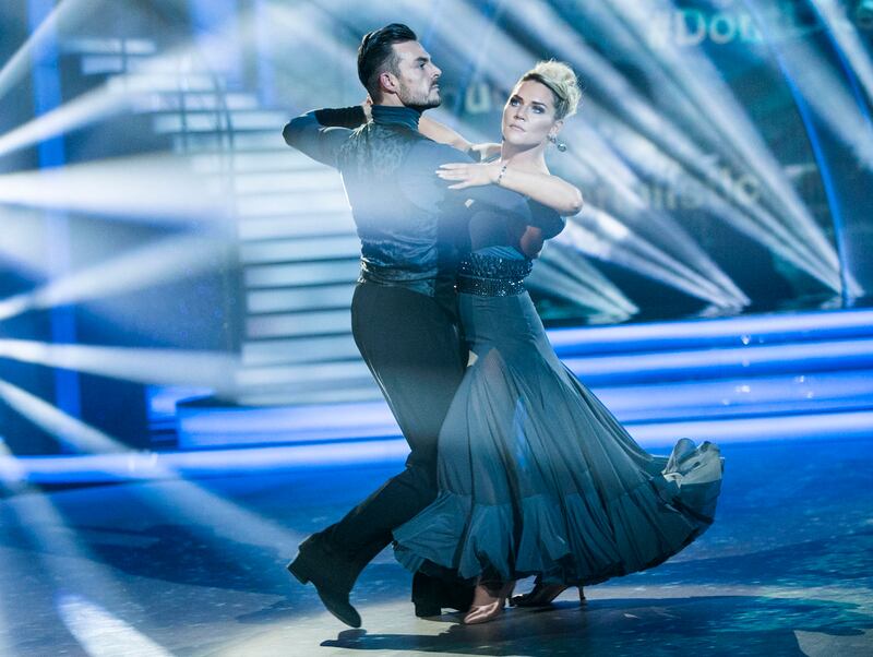 Erin McGregor and Ryan McShane dancing a Viennese waltz. Photograph: Kyran O’Brien/RTÉ