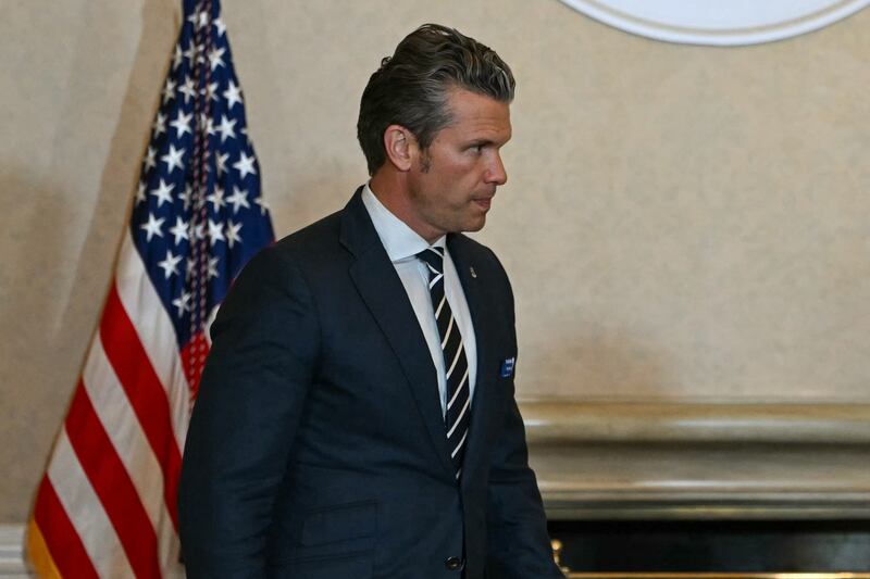 US Defense Secretary Pete Hegseth. Photograph: Andrew Caballero-Reynolds/Getty Images