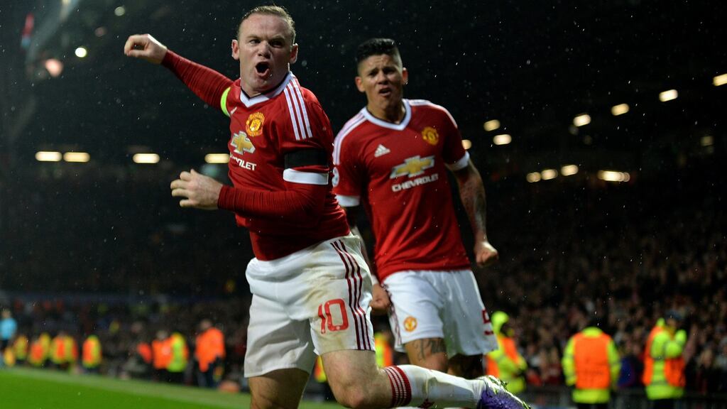 Wayne Rooney’s goal gave Manchester United a 1-0 win over CSKA Moscow at Old Trafford on Tuesday night. Photograph: EPA