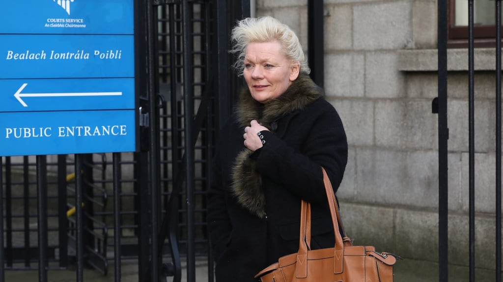 Amanda Bratby, from Navan, Co Meath, leaving the Four Courts. Photograph: Collins Courts.