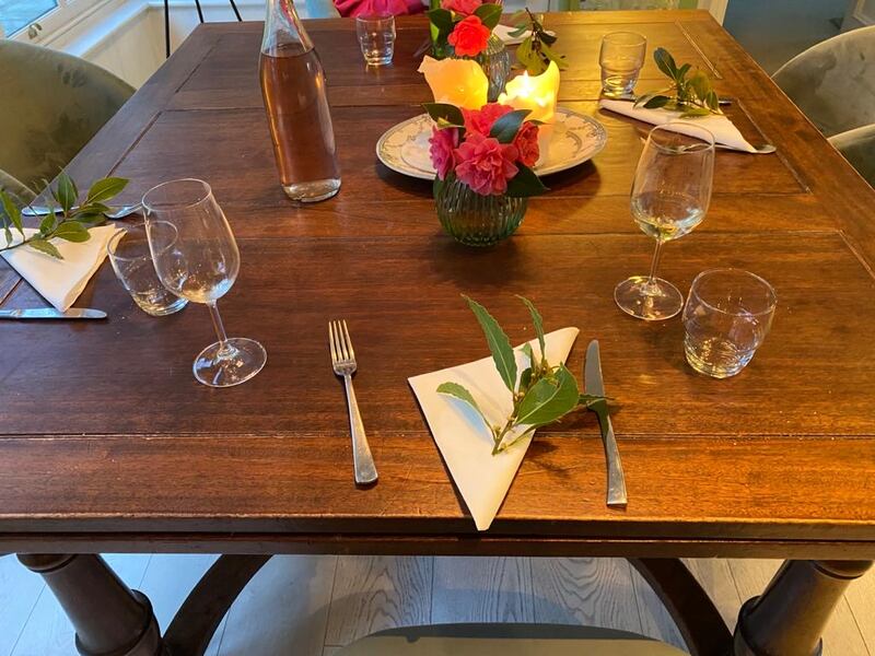 Set the table and make dinner a special occasion