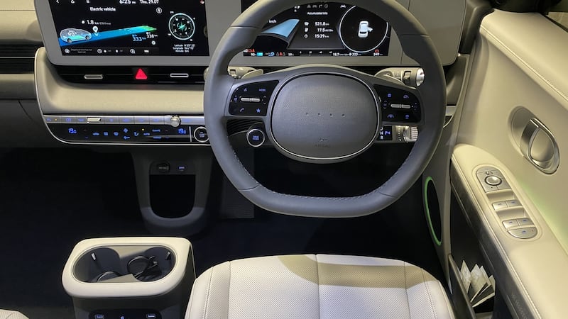 Inside, the car industry’s embrace of tablet-like screens continues, with a 12.3-inch display for the driver placed next to another 12.3-inch touchscreen for infotainment controls