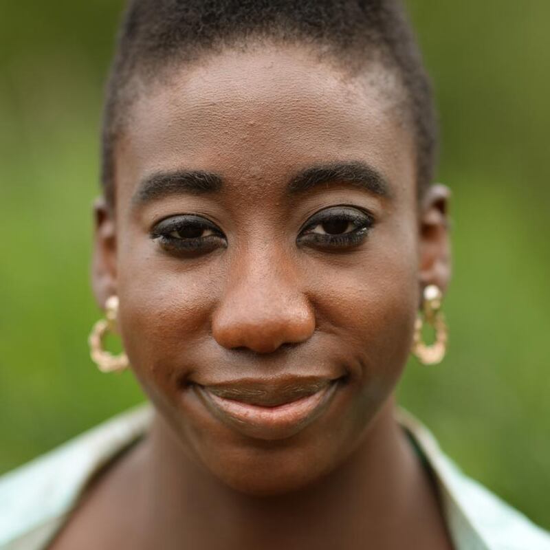 Irish-language broadcaster, writer and film-maker Ola Majekodunmi. Photograph: Dara Mac Dónaill