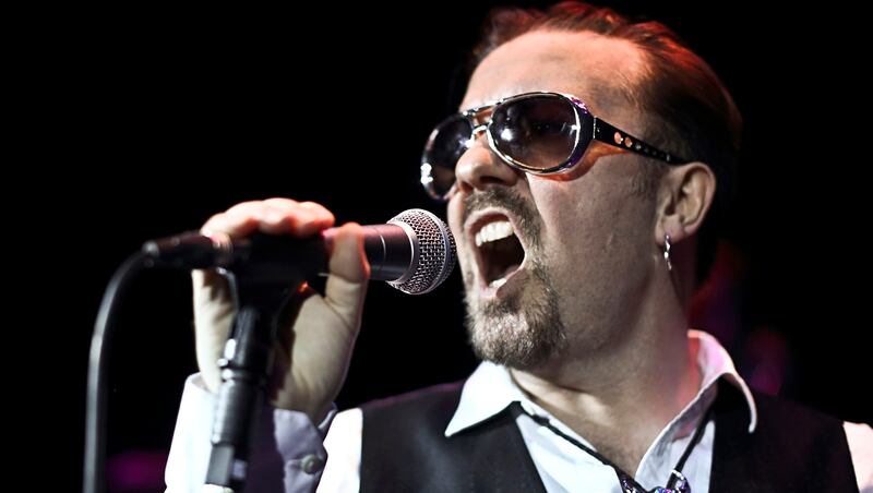 Ricky Gervais in David Brent: Life on the Road, set to b released in August. Photograph: Entertainment One
