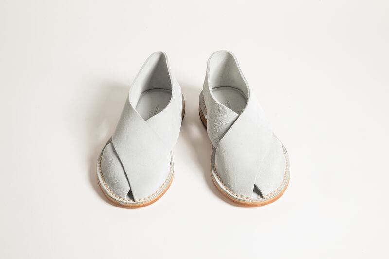 White leather Biarritz sandals (jacquessoloviere.com, €235)