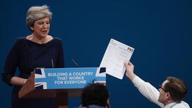 Ministers defend Theresa May after problems beset keynote speech