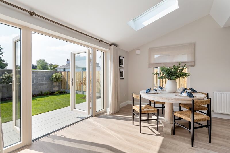 French doors open on to back garden