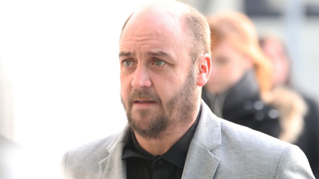 Paul Gill (37) of Sarto Road, Naas, Co Kildare was sentenced to two and a half years for assaulting Patrick Kelly and Martin Curtis in August 2015. Photograph: Collins Courts