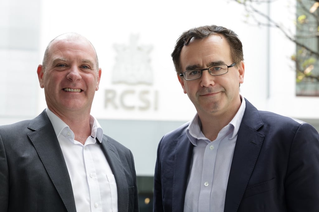 Prof Steve Kerrigan and pharma entrepreneur Dr Ivan Coulter, co-founders of Inthelia Therapeutics