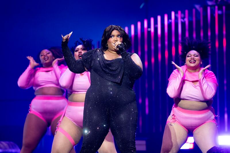 Lizzo on stage at the 3Arena, Dublin. Photograph: Tom Honan