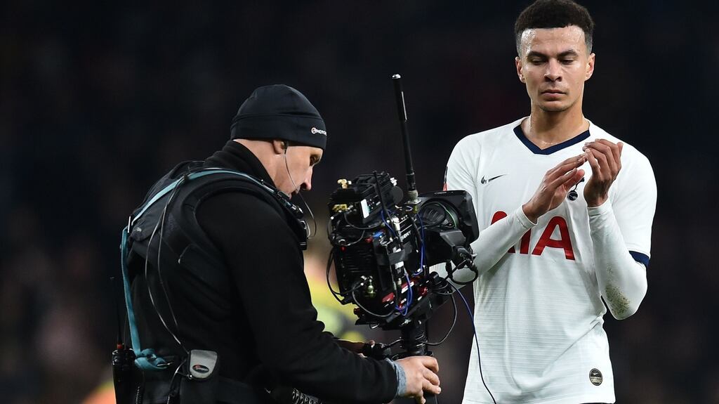 Dele Alli has apologised for a Snapchat video in which he appears to mock the coronavirus. Photograph: Glyn Kirk/Getty/AFP