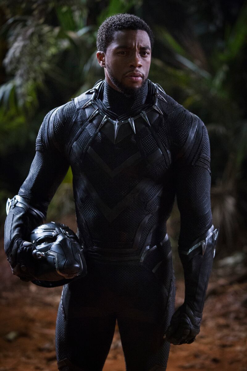 Chadwick Boseman in Black Panther. Photograph: Marvel Studios 2018