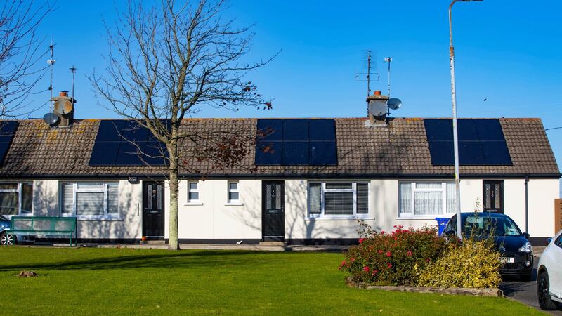 Retrofitted houses at College View, Wexford town. Photograph: Patrick Browne for passivehouseplus.ie