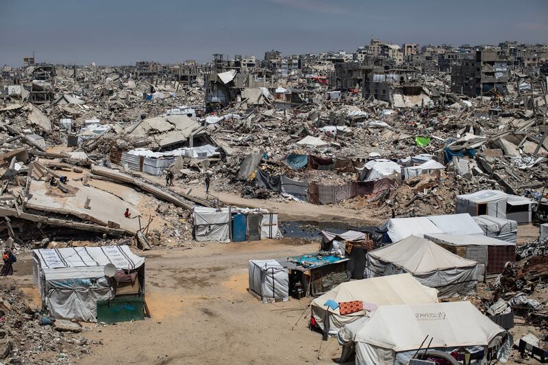 The Jabalia camp, north of Gaza City. Photograph: EPA