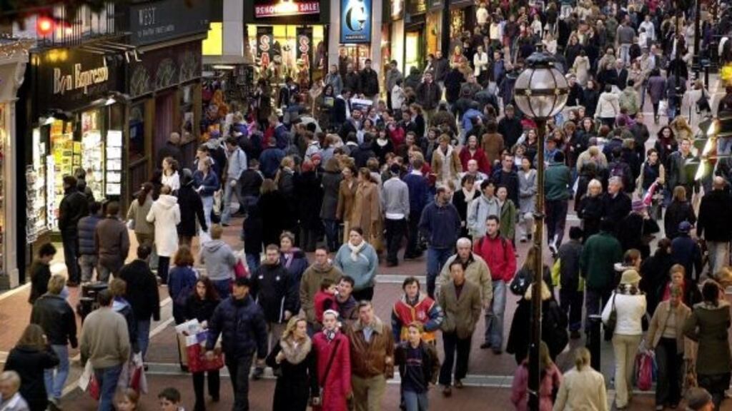 Majority of Irish people uncomfortable in cities shopping until Covid-19 under control. Photograph: Eric Luke/The Irish Times.