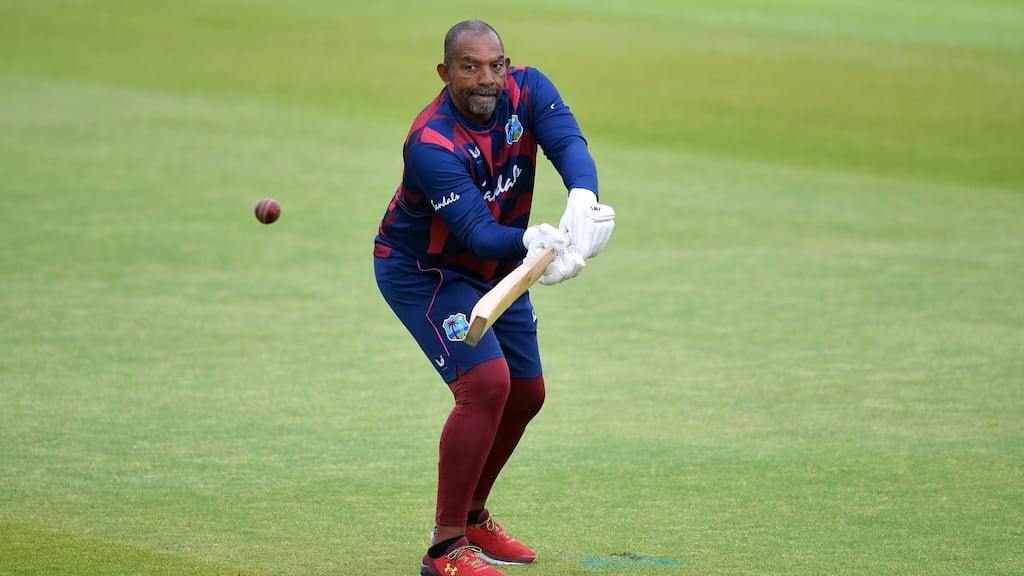 West Indies head coach Phil Simmons has entered self-isolation after attending a funeral. Photograph: Gareth Copley/Getty