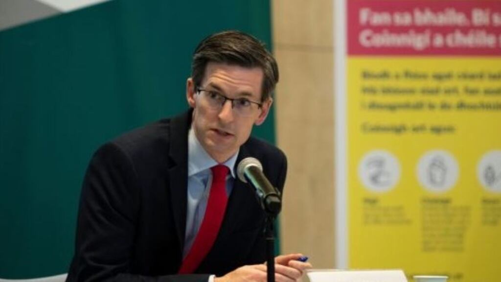 Acting chief medical officer Dr Ronan Glynn at a daily Covid-19 briefing