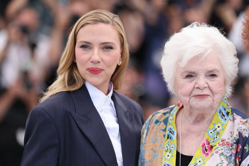 Scarlett Johansson with June Squibb at the Cannes Film Festival. Photograph: Pascal Le Segretain/Getty Images